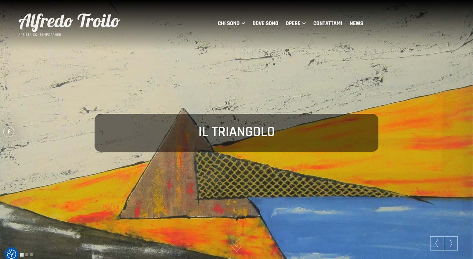 Sito web dell'artista contemporaneo Alfredo Troilo
