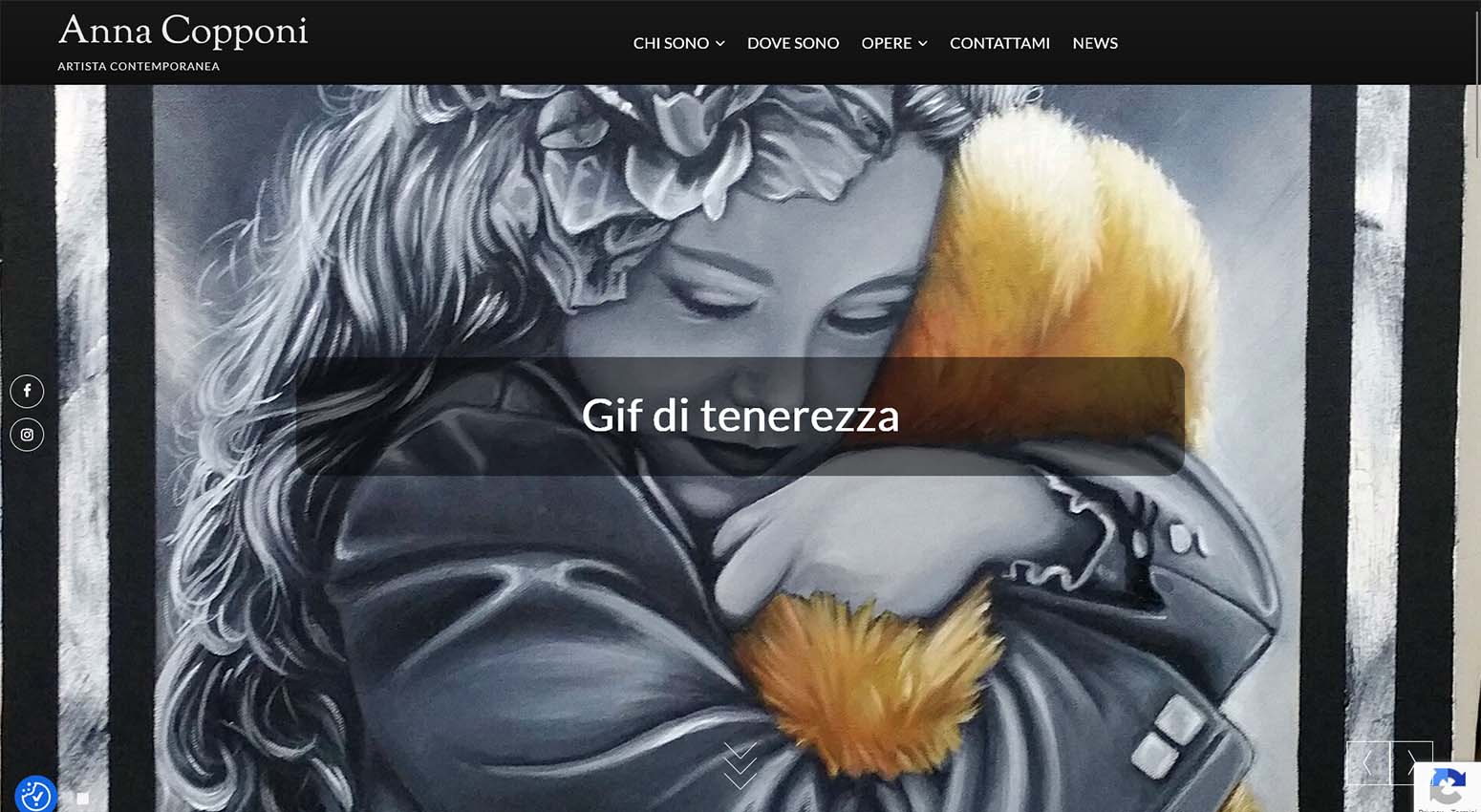 Sito web dell'artista contemporanea Anna Copponi