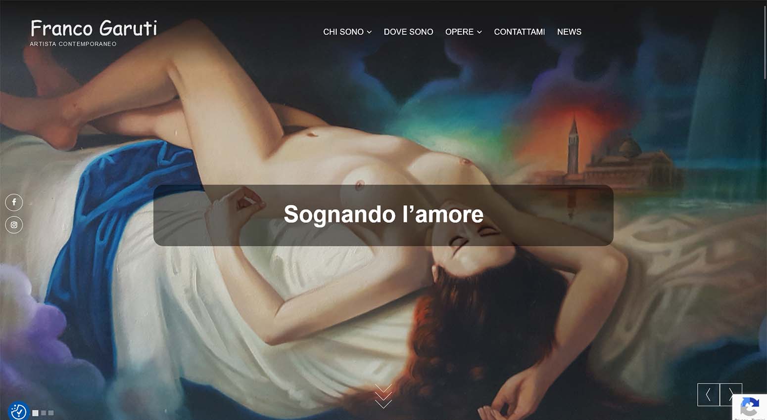 Sito web dell'artista contemporaneo Franco Garuti