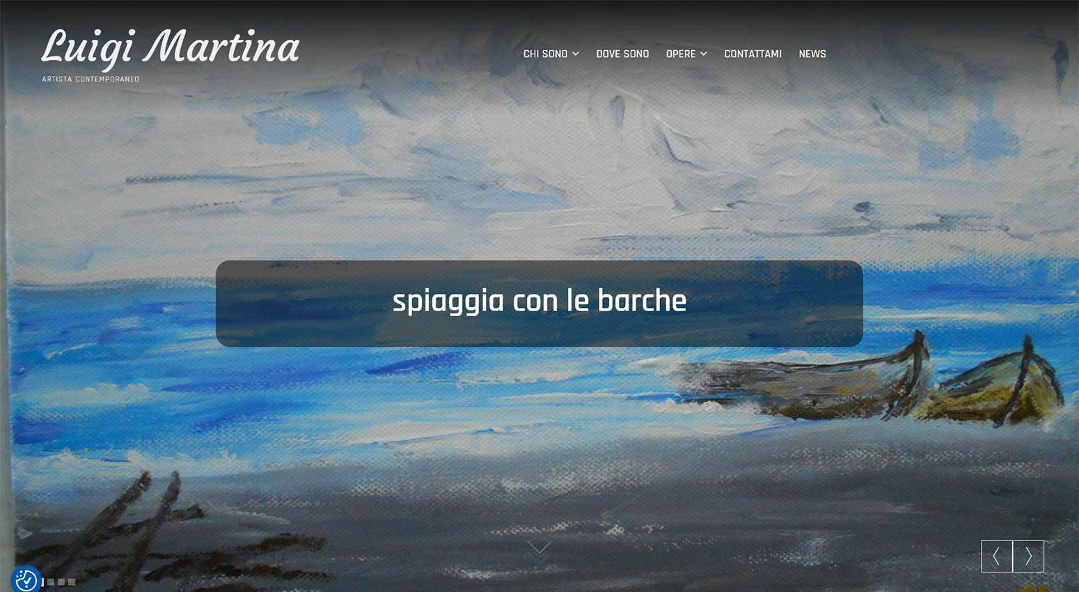 Sito web dell'artista contemporaneo Luigi Martina