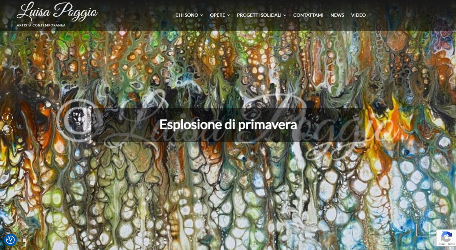 Sito web dell'artista contemporanea Luisa Poggio dedicato alla promozione dell'arte e alla vendita di quadri online