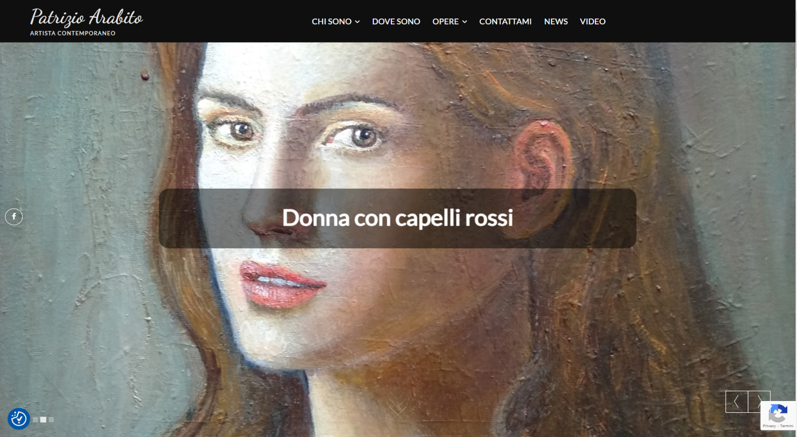 Sito web dell'artista contemporaneo Patrizio Arabito dedicato alla promozione dell'arte e alla vendita di quadri online