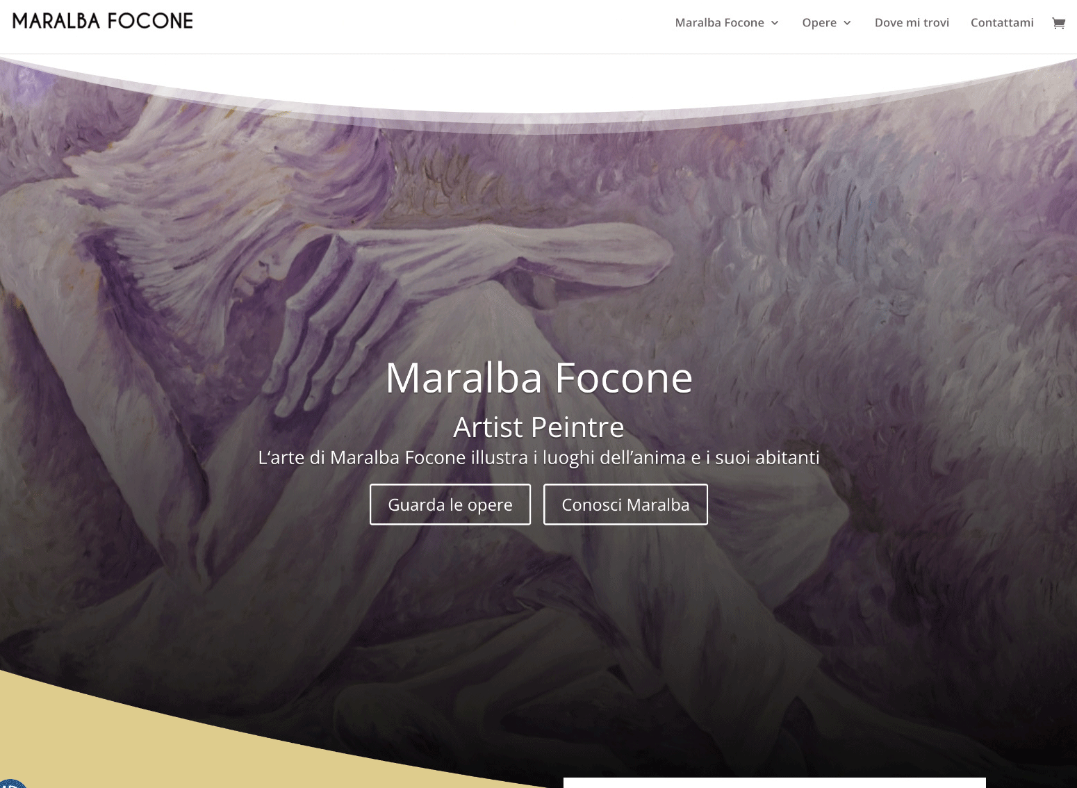 Sito Web dell'artista Maralba Focone dove sono esposte on-line le sue opere